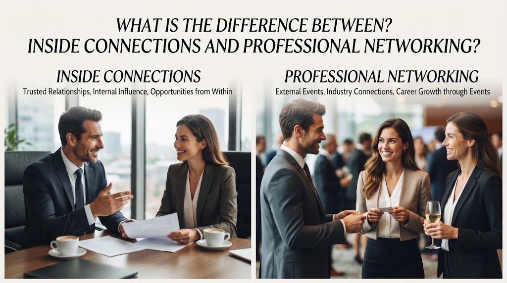 What Is the Difference Between Inside Connections and Professional Networking?