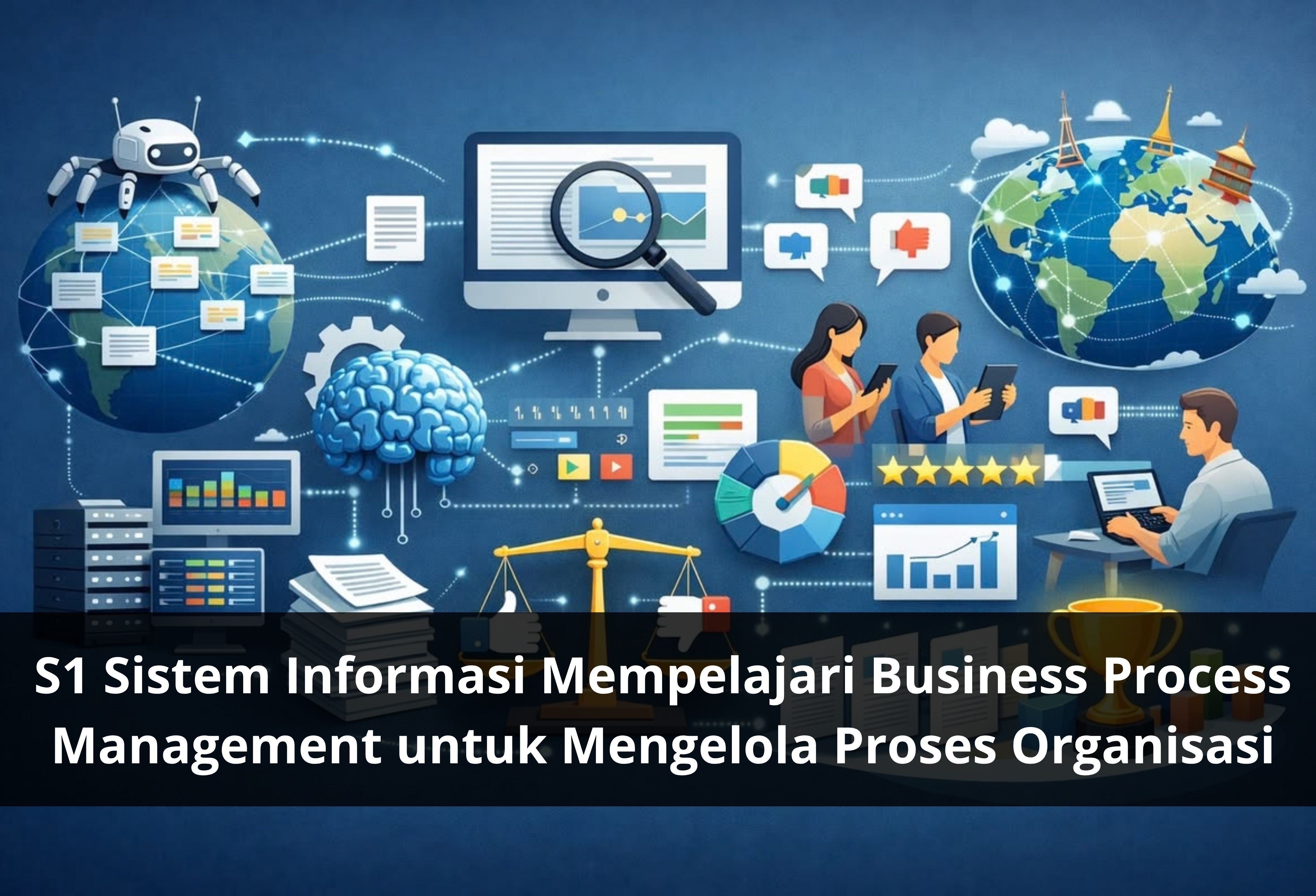 S1 Sistem Informasi Mempelajari Business Process Management untuk Mengelola Proses Organisasi
