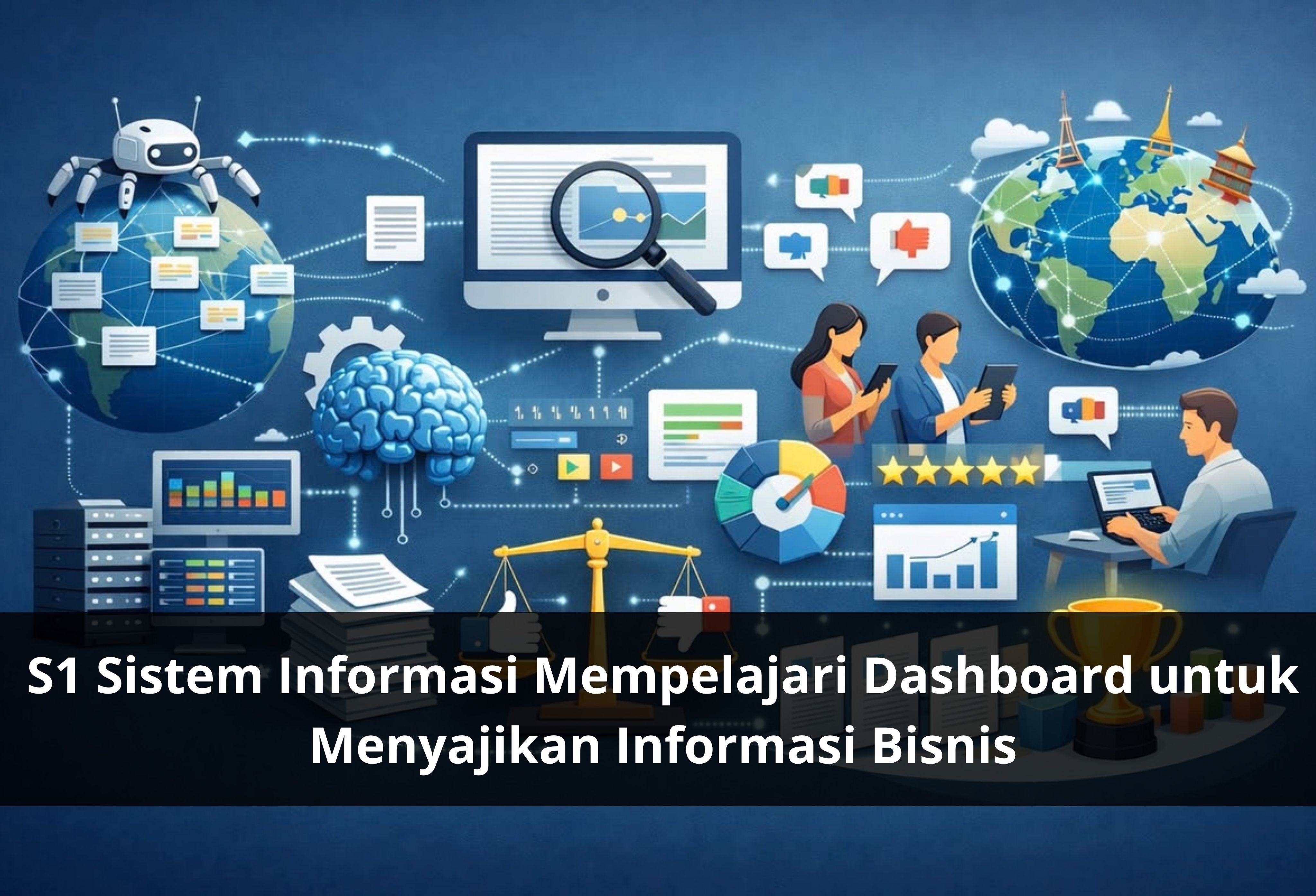 S1 Sistem Informasi Mempelajari Dashboard untuk Menyajikan Informasi Bisnis