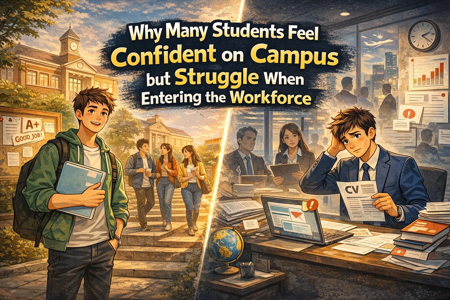 Why Many Students Feel Confident on Campus but Struggle When Entering the Workforce