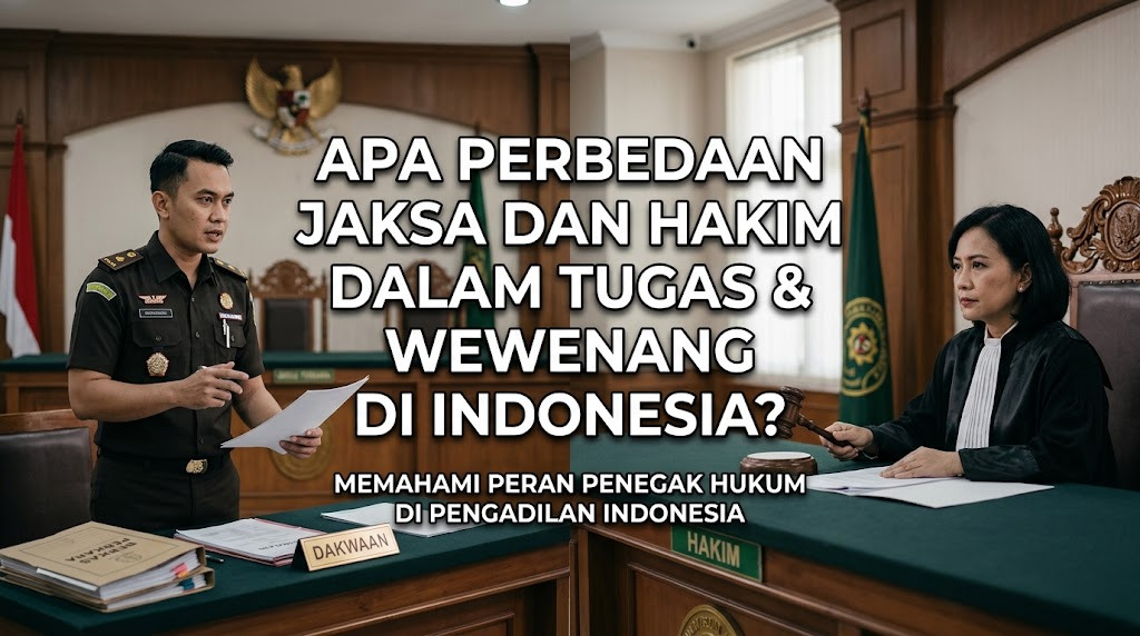 Apa Perbedaan Jaksa dan Hakim dalam Tugas dan Wewenang di Indonesia?