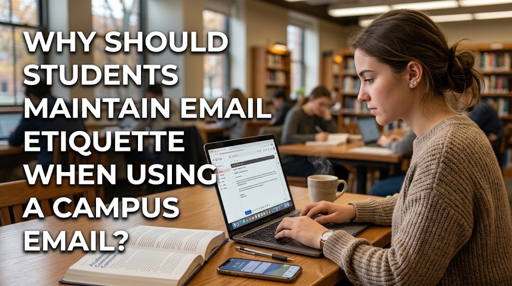 Why Should Students Maintain Email Etiquette When Using a Campus Email?