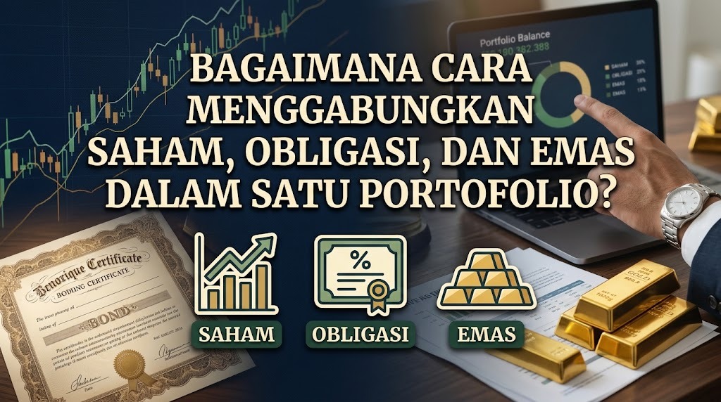 Bagaimana Cara Menggabungkan Saham Obligasi dan Emas dalam Satu Portofolio?