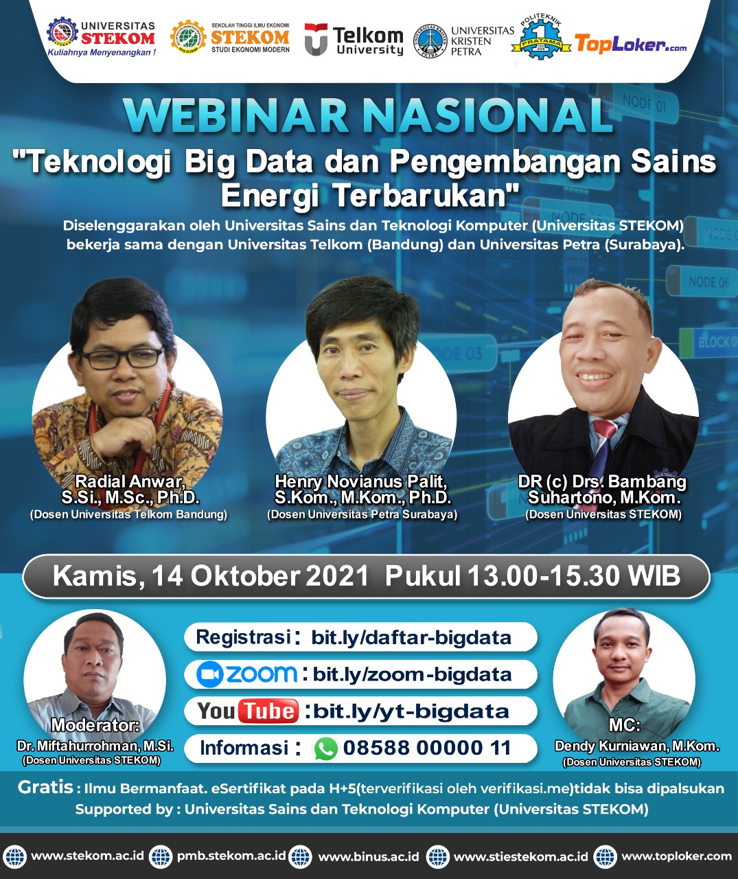 WEBINAR NASIONAL Teknologi Big Data dan Pengembangan Sains Energi Terbarukan