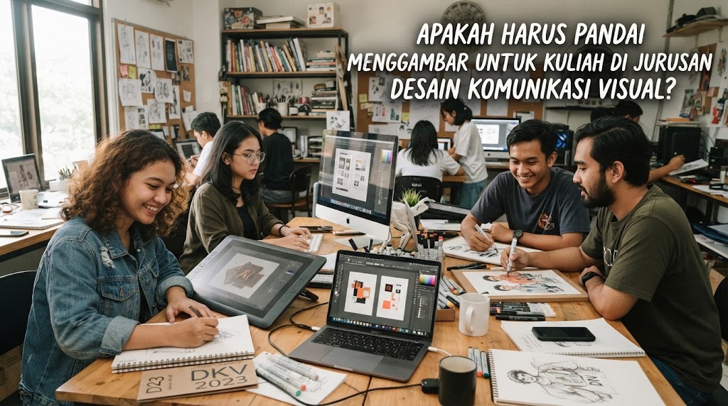 Apakah Harus Pandai Menggambar untuk Kuliah di Jurusan Desain Komunikasi Visual?