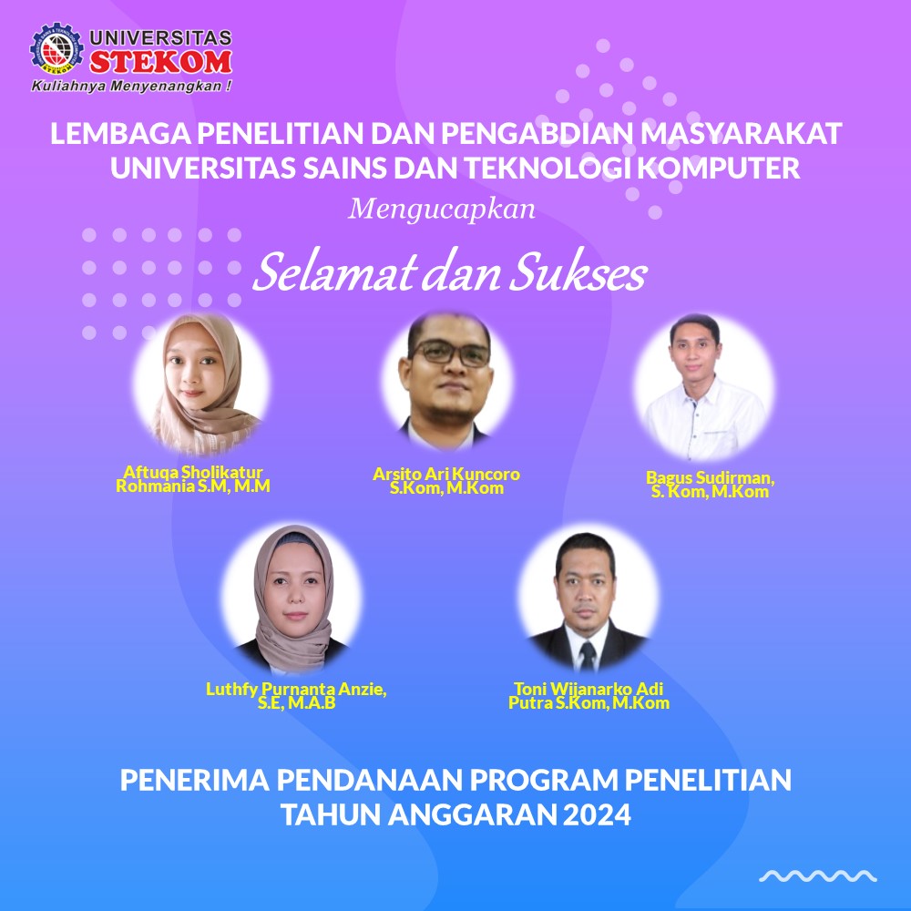 Universitas Sains dan Teknologi Komputer Raih Pendanaan Program Penelitian Tahun Anggaran 2024