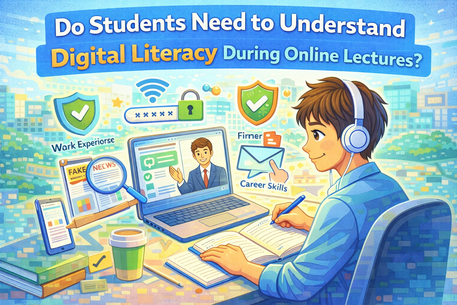 Do Students Need to Understand Digital Literacy During Online Lectures?