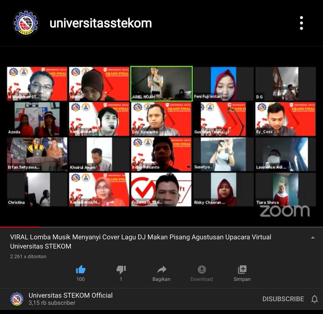 Viral ! Lomba Musik Menyanyi Cover Lagu DJ Makan Pisang Agustusan di Universitas STEKOM