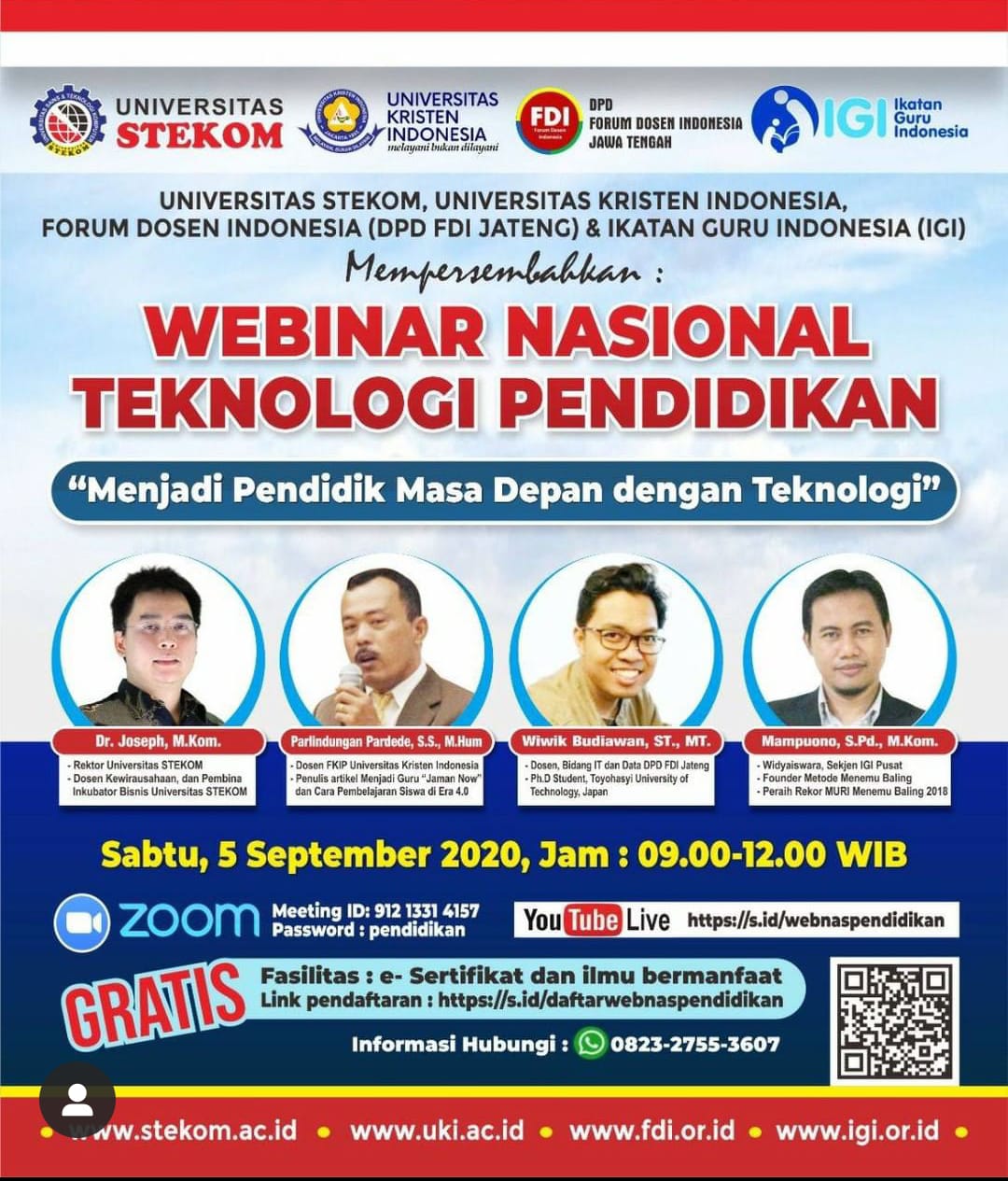 Webinar Nasional Teknologi Pendidik “Menjadi Pendidik Masa Depan dengan Teknologi”