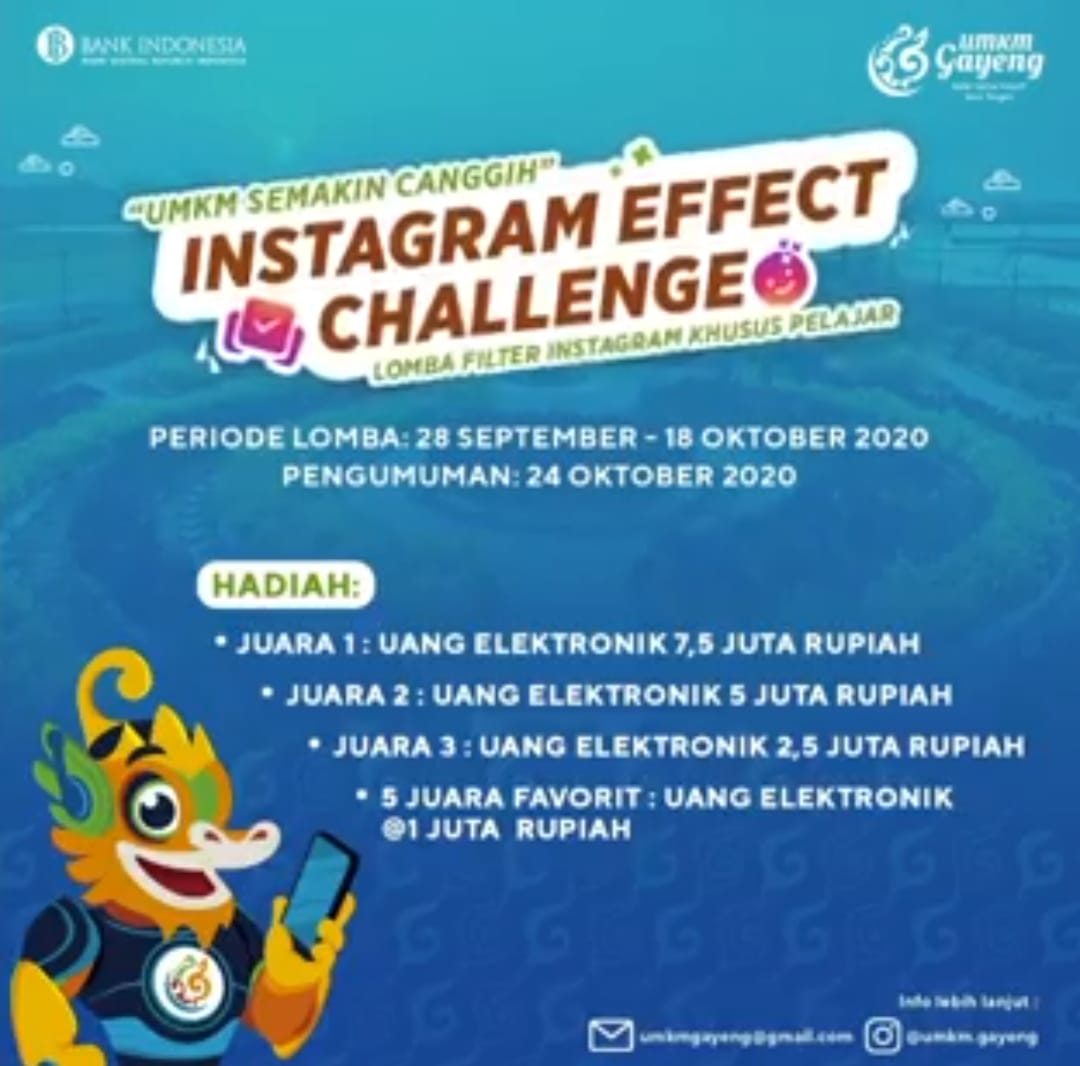 Kompetisi Terbuka Mahasiswa INSTAGRAM EFECT CHALLENGE