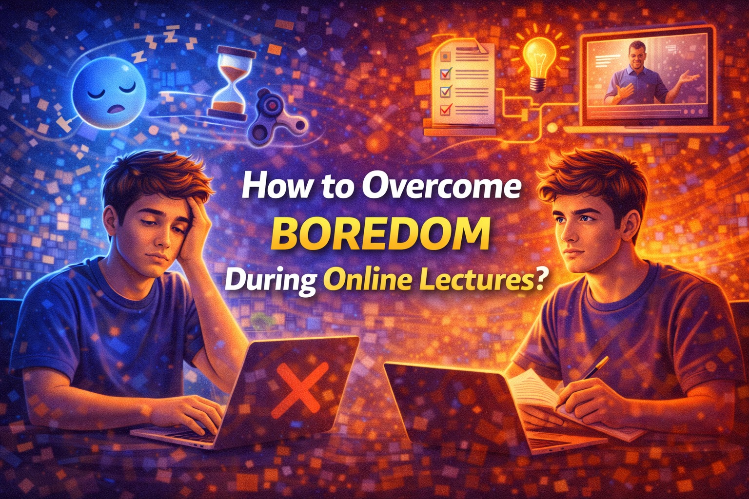 How to Overcome Boredom During Online Lectures?