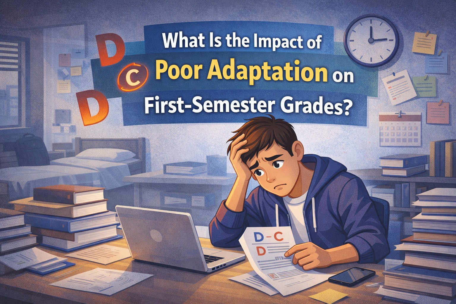 What Is the Impact of Poor Adaptation on First-Semester Grades?