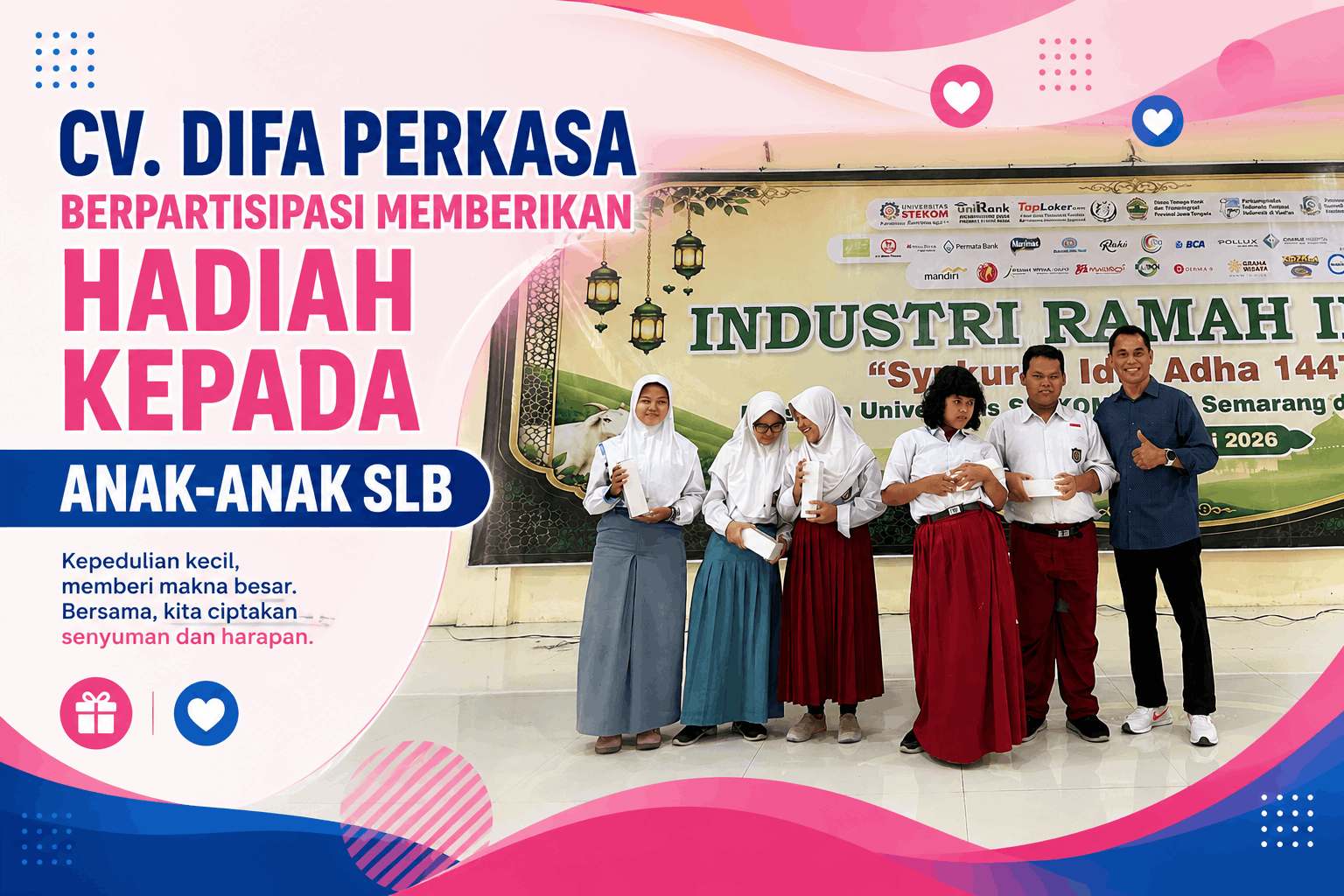 CV. Difa Perkasa Bersama STEKOM Bangun Semangat Inklusi Melalui Edukasi dan Kepedulian Sosial