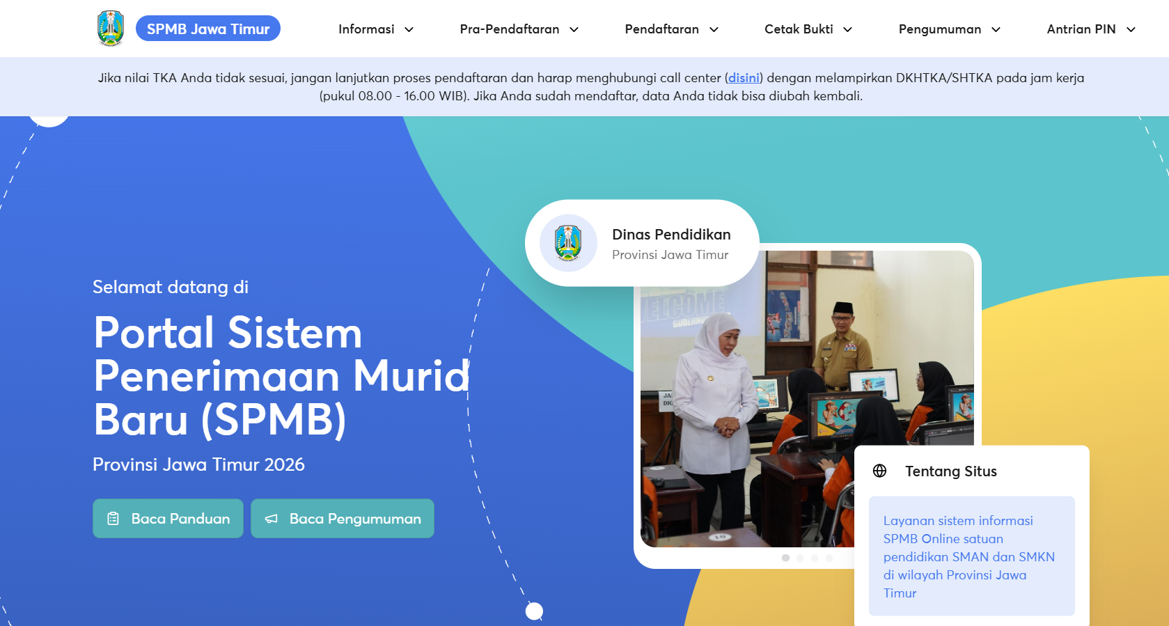 SPMB Jatim 2026 Jalur Domisili Dibuka, Lebih dari 287 Ribu Calon Murid Kantongi PIN