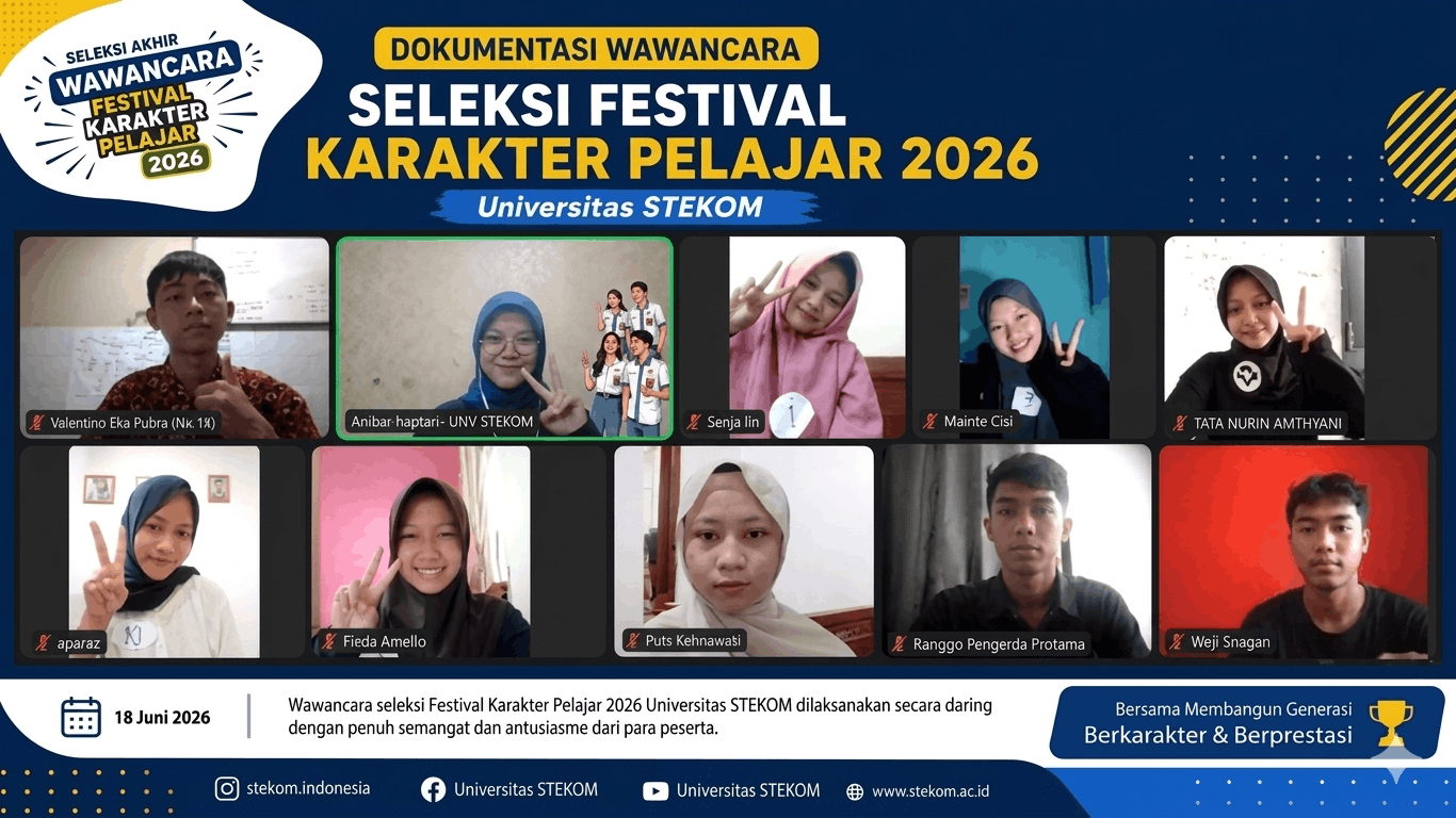 Membanggakan, Dea Mentari Cintania Amanda Lolos Festival Karakter Pelajar 2026 Universitas STEKOM