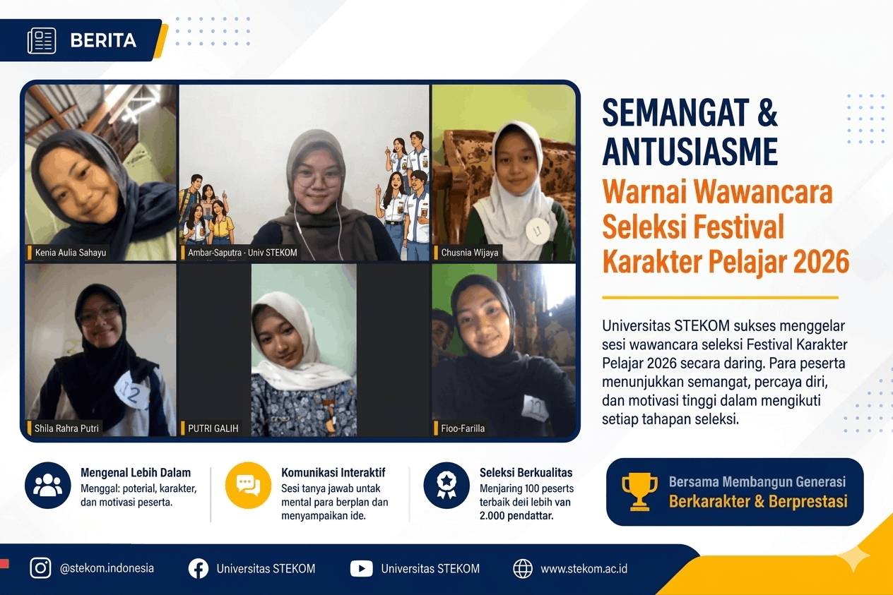 Kebanggaan Kota Semarang, Chiquita Azzahra Wijaya dari SMA Negeri 6 Semarang Lolos Festival Karakter Pelajar 2026 Universitas STEKOM