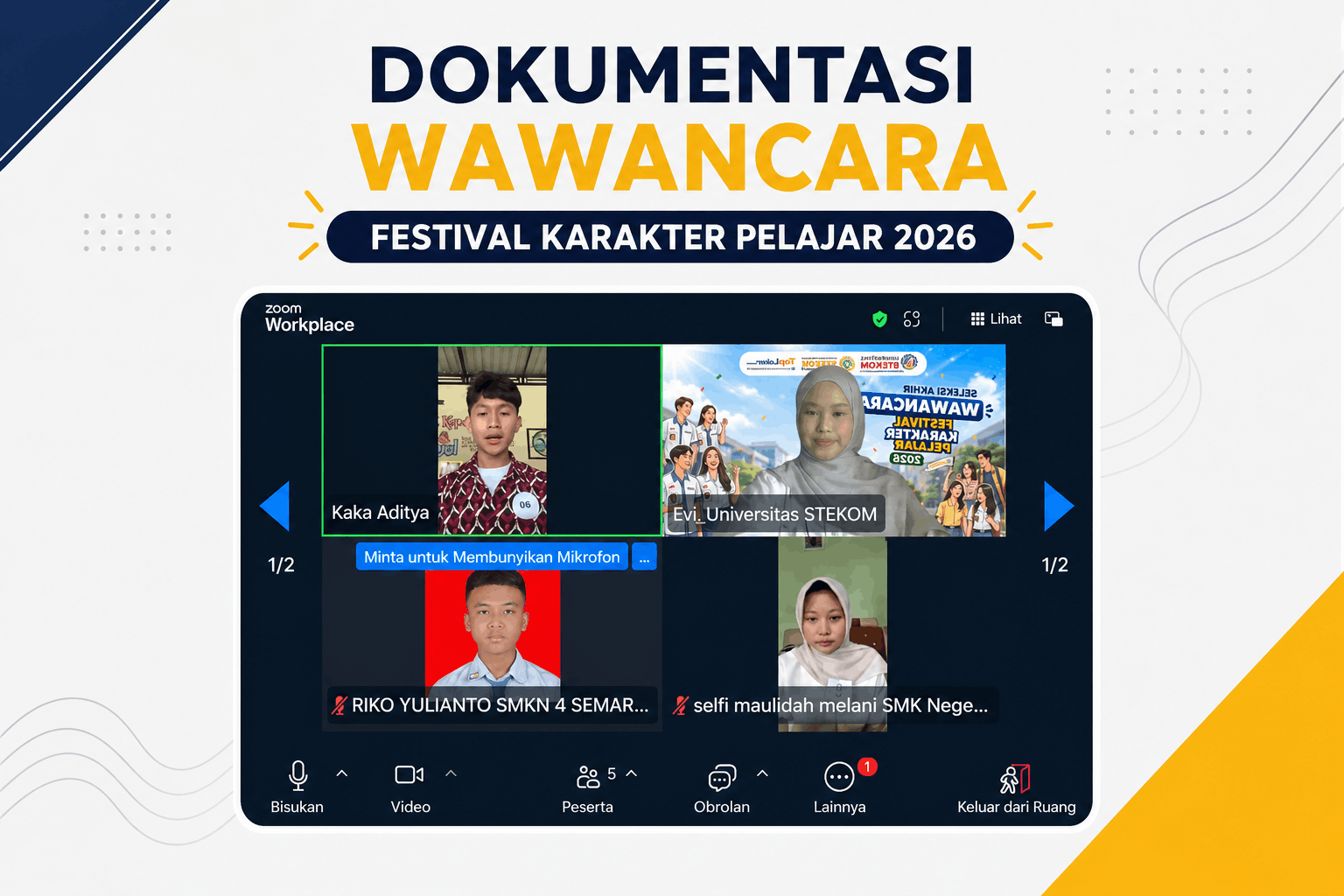 Menembus Persaingan Ribuan Pelajar, Aviv Aditya Pramanda dari SMA Negeri 1 Kaliwungu Siap Menorehkan Jejak Inspiratif di Festival Karakter Pelajar 2026 Universitas STEKOM