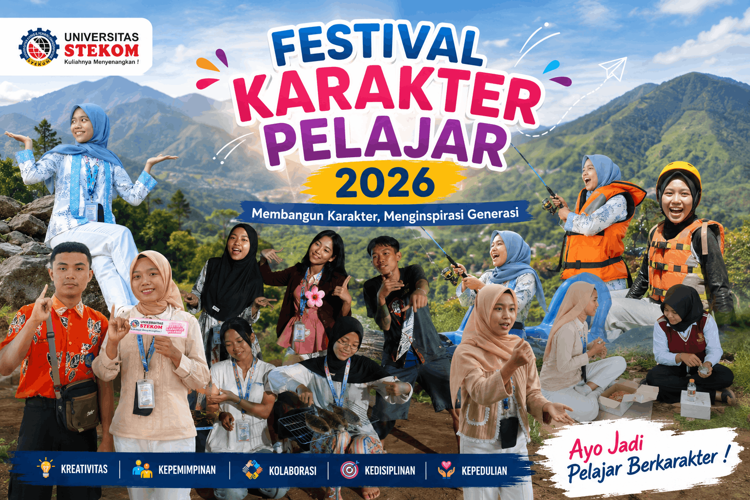 Hana Mutiasi dari SMKN 1 PEMALANG Terpilih Mengikuti Program Festival Karakter Pelajar Universitas STEKOM 2026 dan Perkuat Pengalaman Kepemimpinan