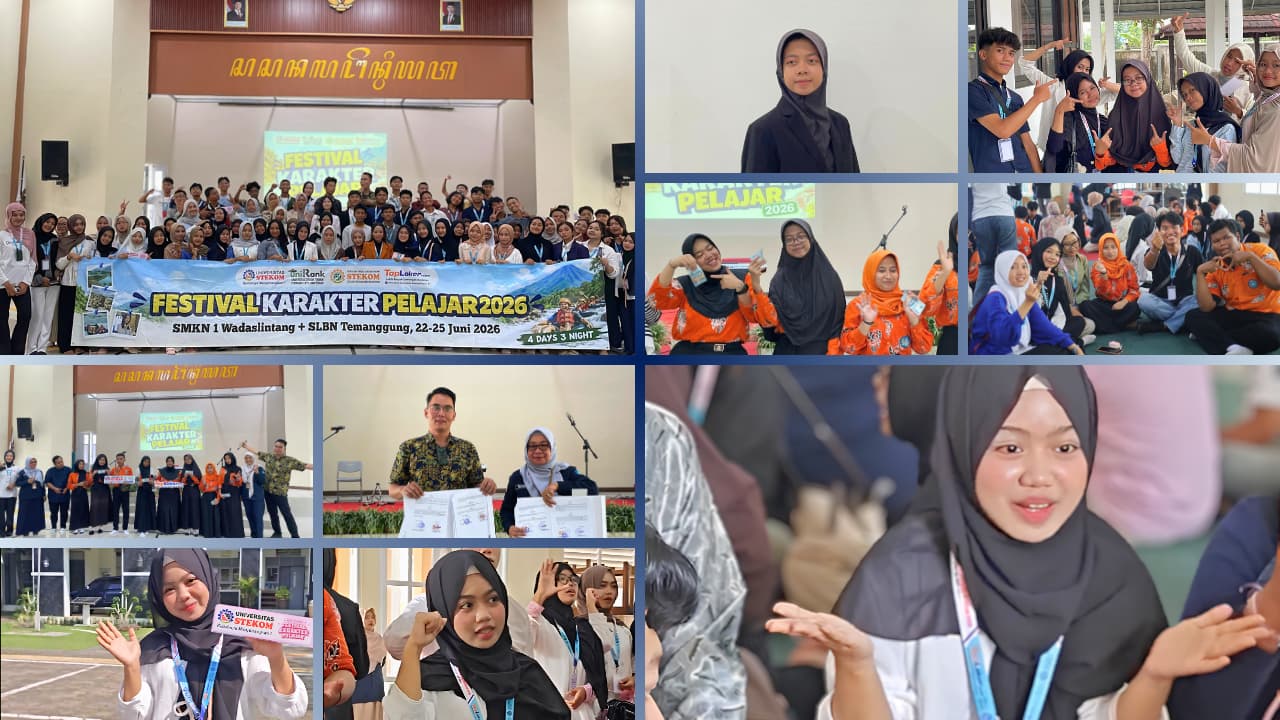 Aura Khanza Putri Nadhyka dari SMK Negeri 1 Purwodadi Terpilih Mengikuti Festival Karakter Pelajar 2026 Universitas STEKOM