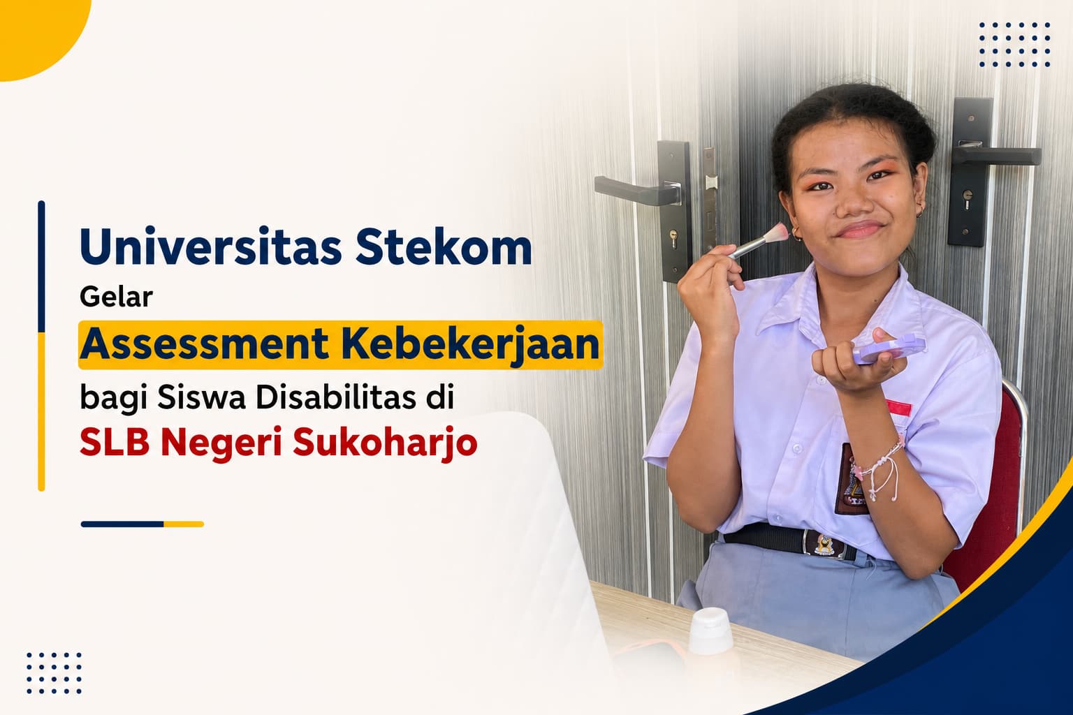 Universitas Stekom Gelar Assessment Kebekerjaan bagi Siswa Disabilitas di SLB Negeri Sukoharjo