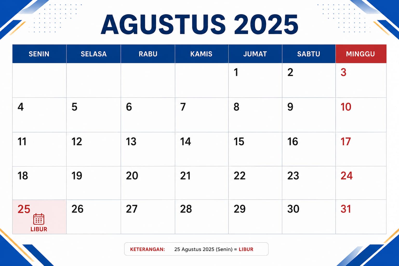 25 Agustus Libur Apa Ini Alasan Tanggal Tersebut Menjadi Hari Libur Nasional 2026