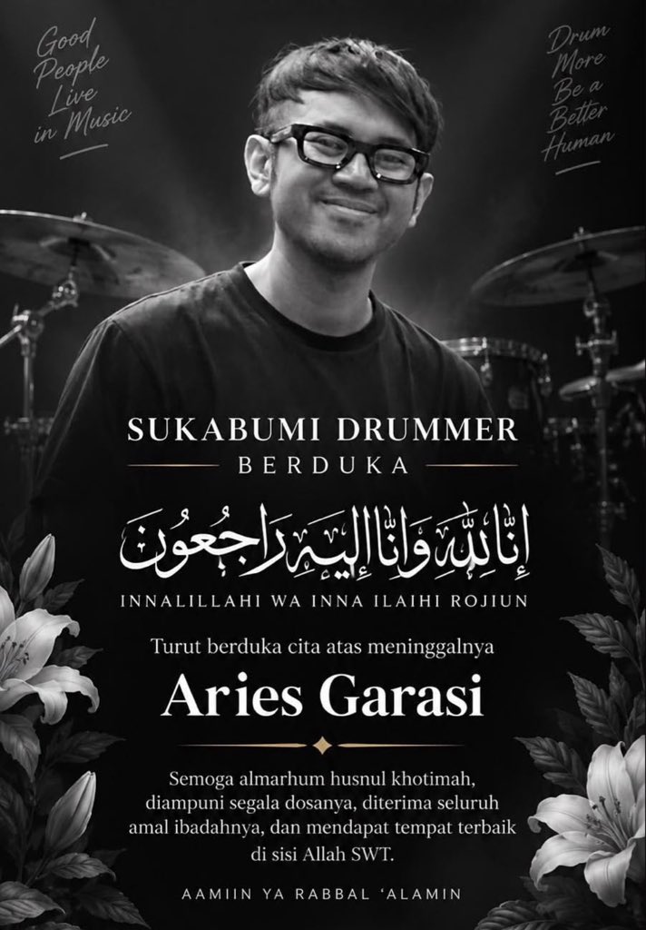 Drummer Band Garasi, Aries Budiman Meninggal Dunia