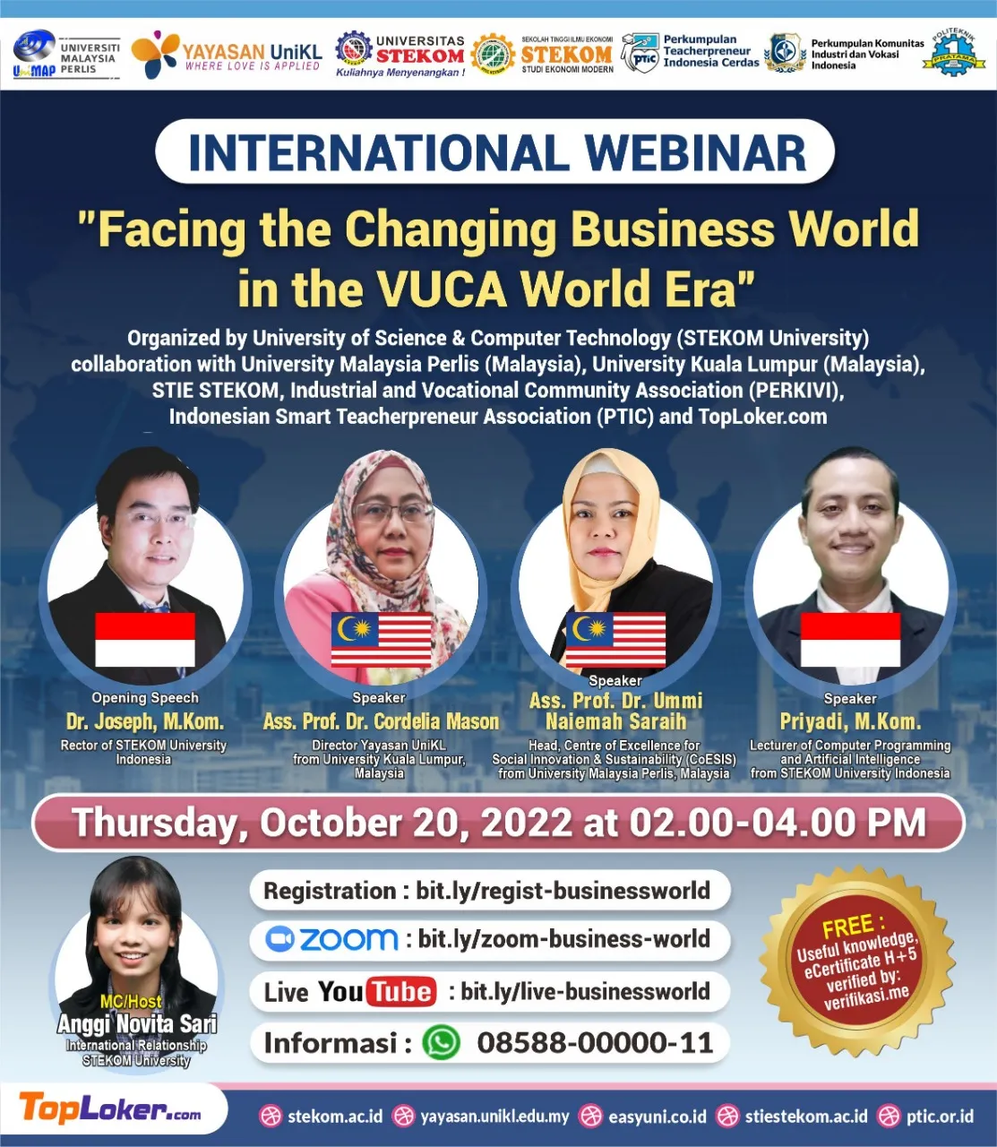 International Webinar "Facing the Changing Business World in the VUCA World Era"