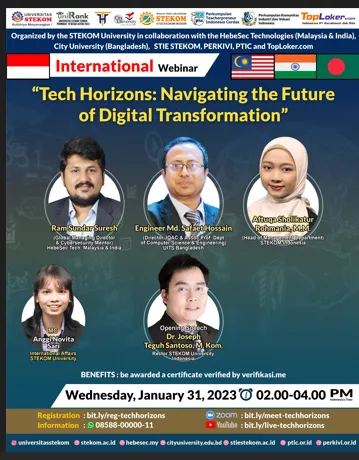 INTERNATIONAL WEBINAR : Tech Horizons: Navigating the Future of Digital Transformation