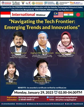 INTERNATIONAL WEBINAR : Navigating the Tech Frontier: Emerging Trends and Innovations