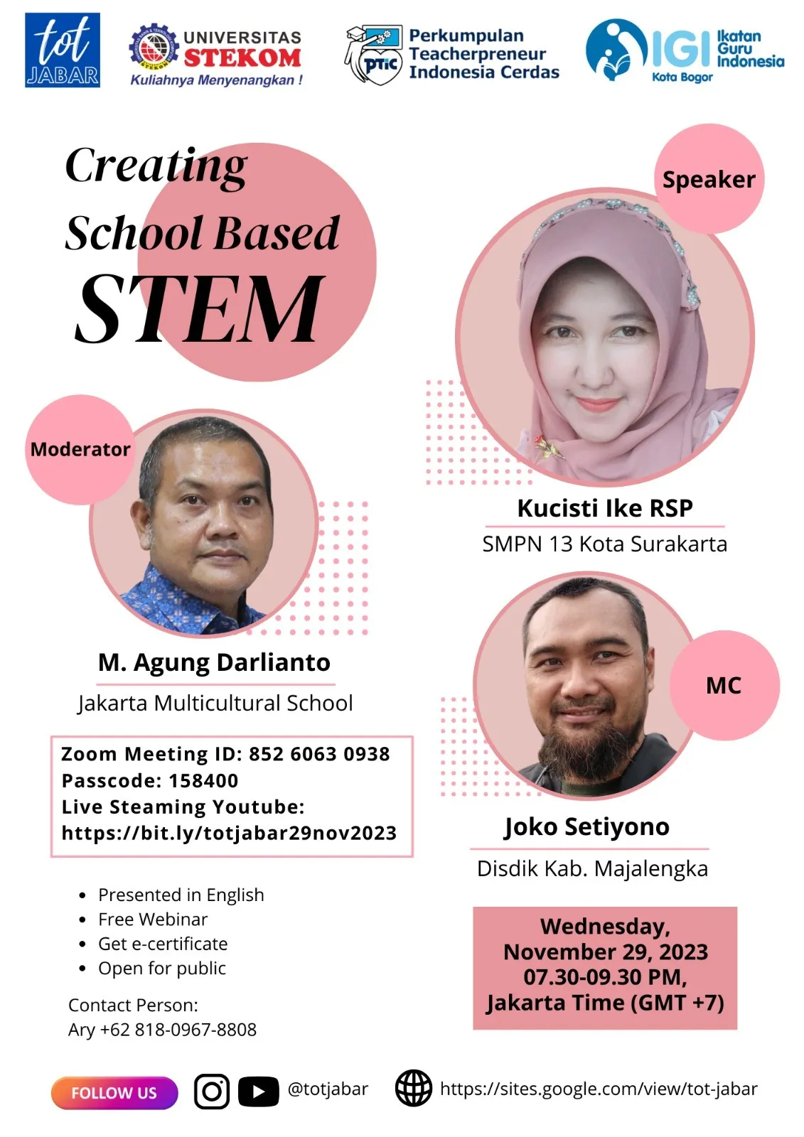 TOT Jabar : CREATING SCHOOL BASED STEM