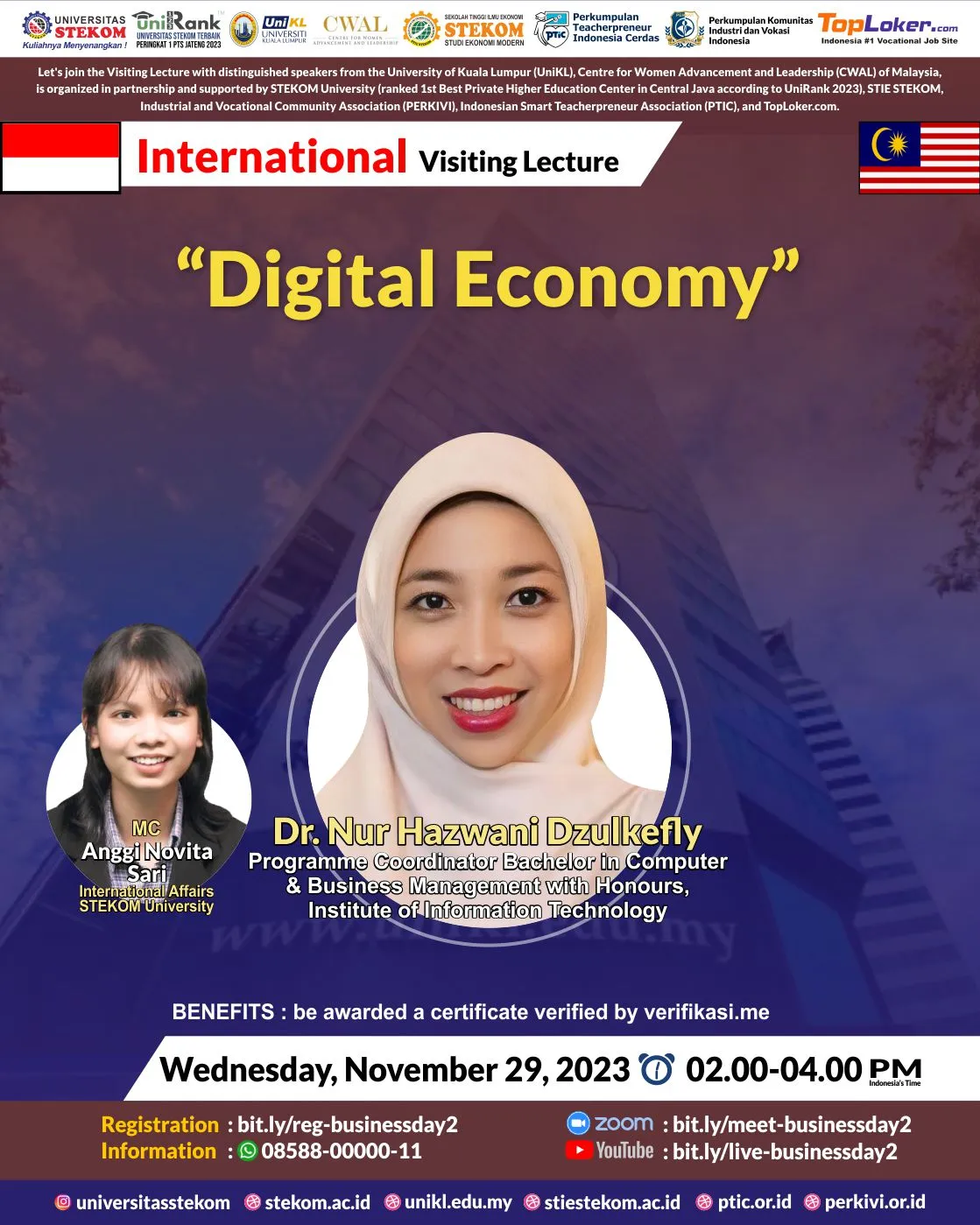 International Visiting Lecture From the University Kuala Lumpur (Malaysia)