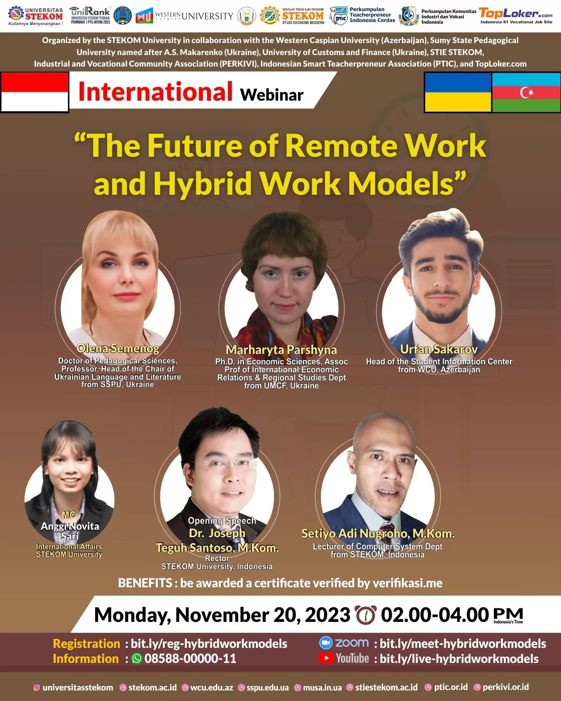 Internasional Webinar : The Future of Remote Work and Hybrid Work Models