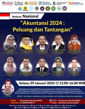 WEBINAR NASIONAL : Akuntansi 2024 : Peluang dan Tantangan