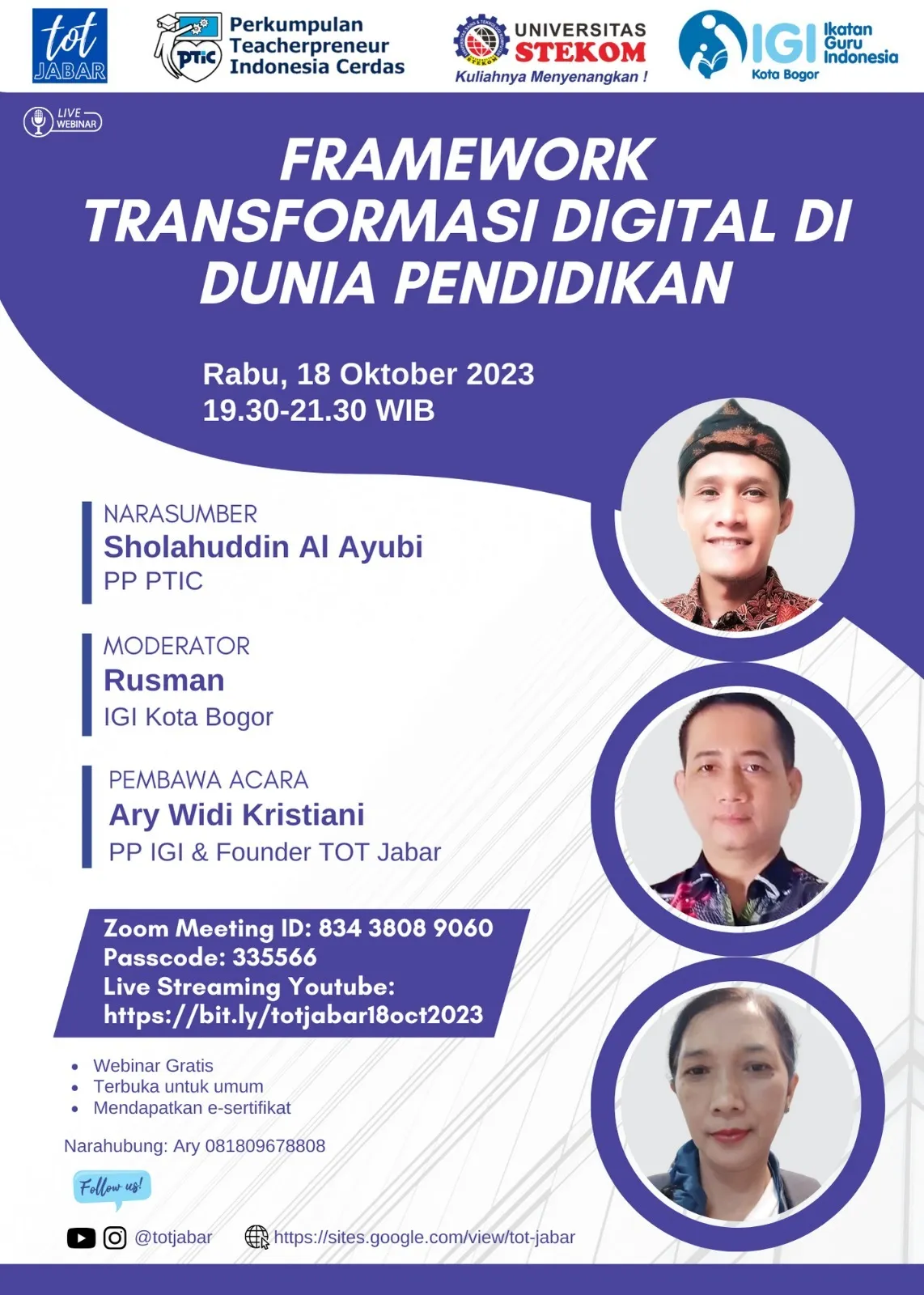 TOT Jabar : Framework Transformasi Digital di Dunia Pendidikan
