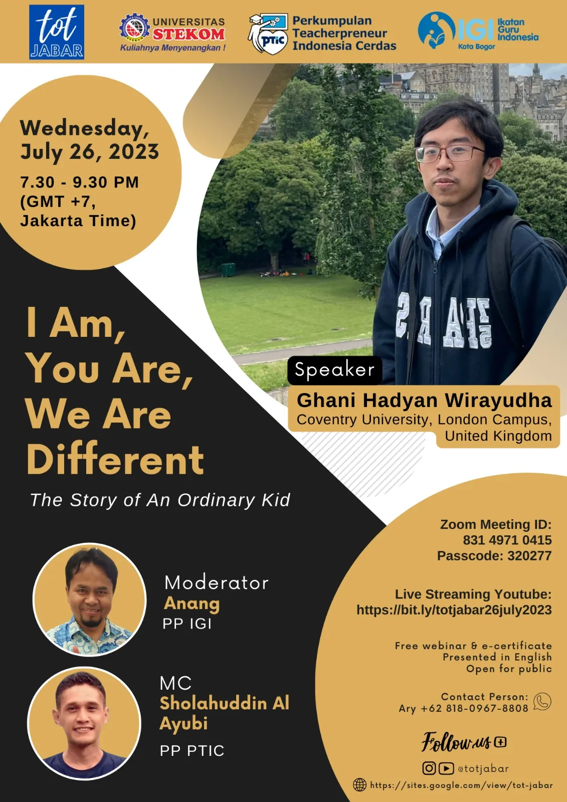 TOT Jabar : I Am, You Are, We Are Different