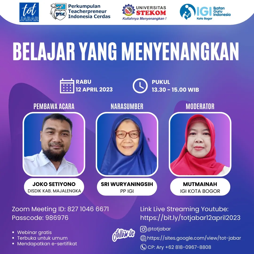 TOT Jabar "BELAJAR YANG MENYENANGKAN" 