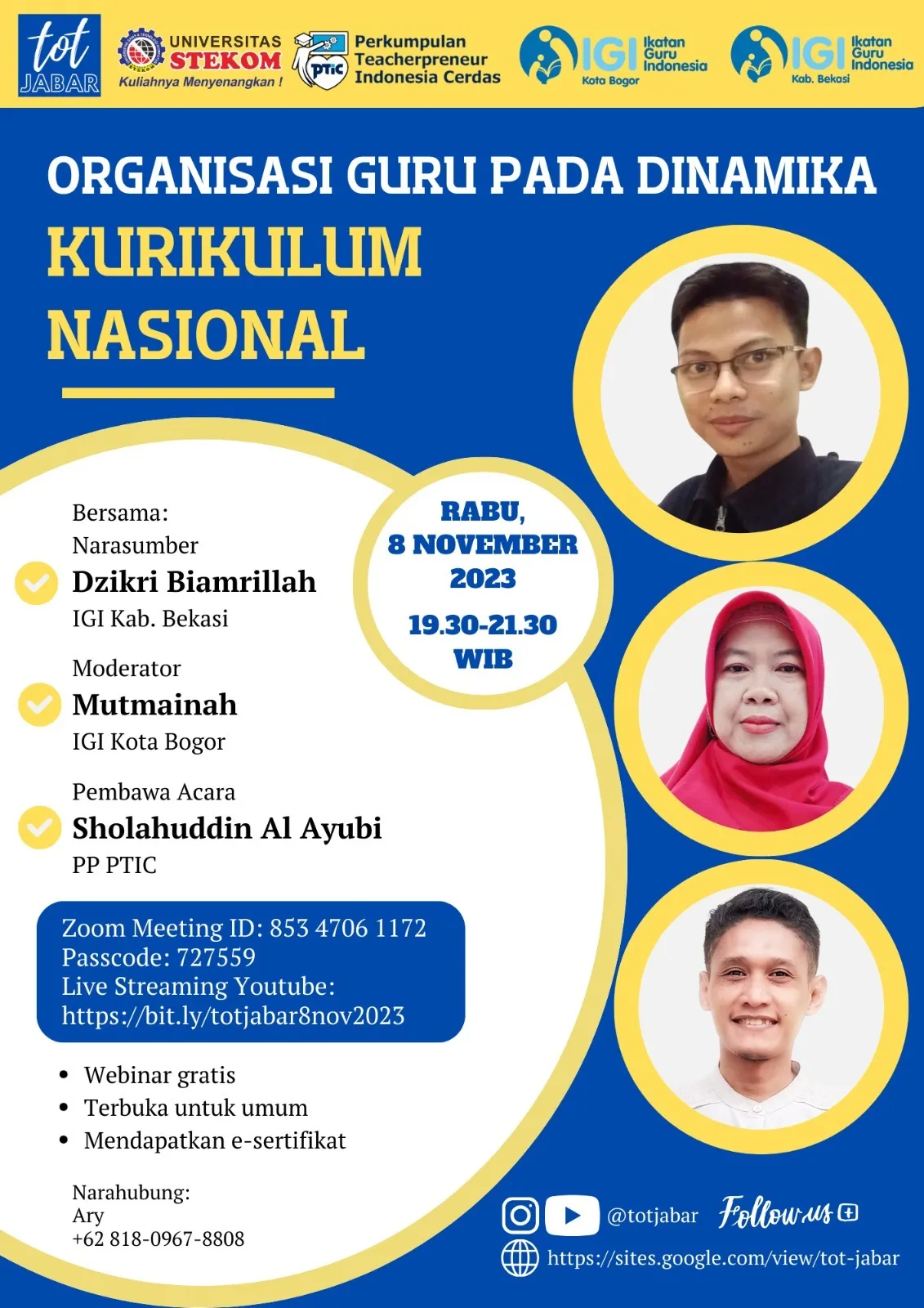 TOT Jabar :ORGANISASI GURU PADA DINAMIKA KURIKULUM NASIONAL