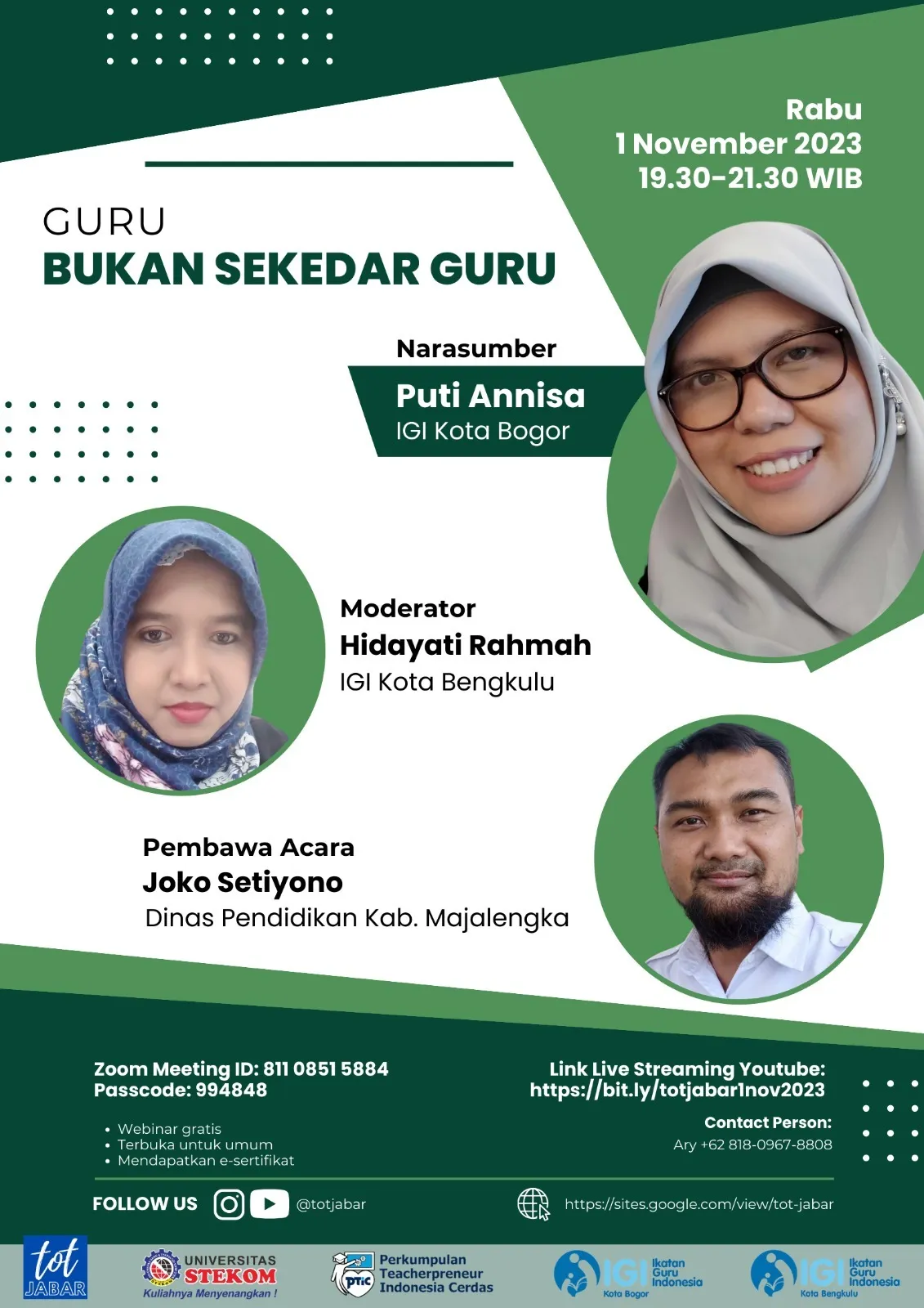 TOT Jabar : GURU BUKAN SEKEDAR GURU