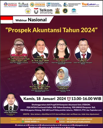 WEBINAR NASIONAL : Prospek Akuntansi Tahun 2024