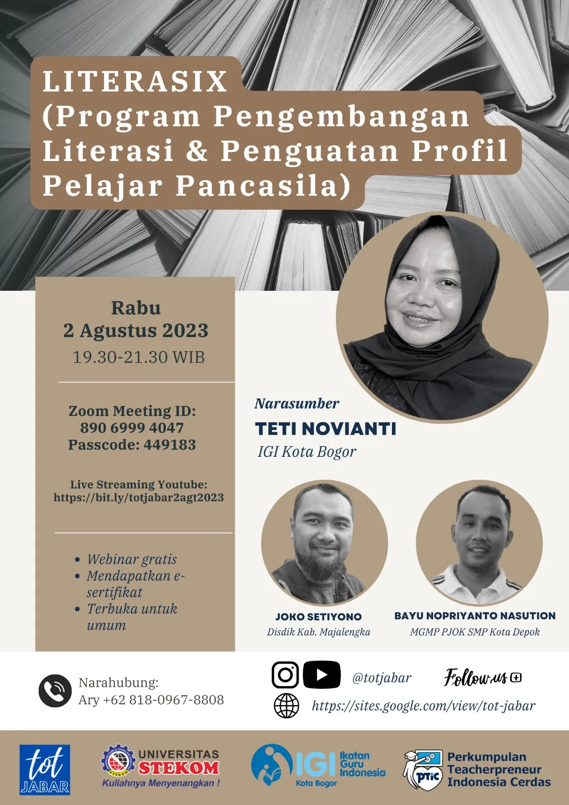 TOT Jabar : LITERASIX (Program Pengembangan Literasi &amp; Penguatan Profil Pelajar Pancasila)