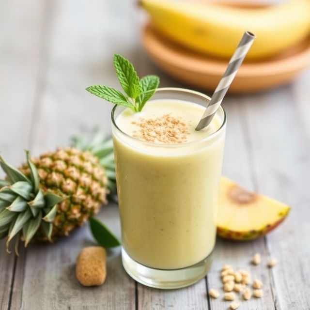 Pineapple Ginger Immunity Boost Smoothie