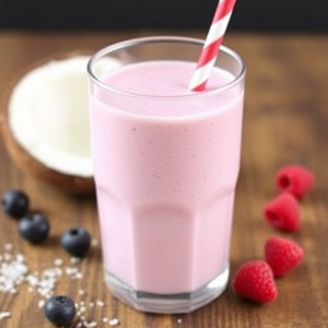 Coconut Berry Protein Shake