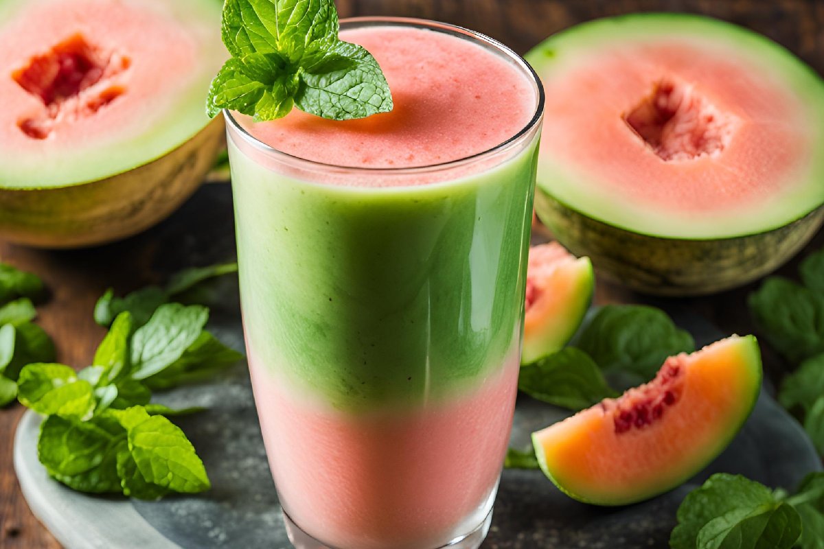 Minty Melon Refresher Smoothie