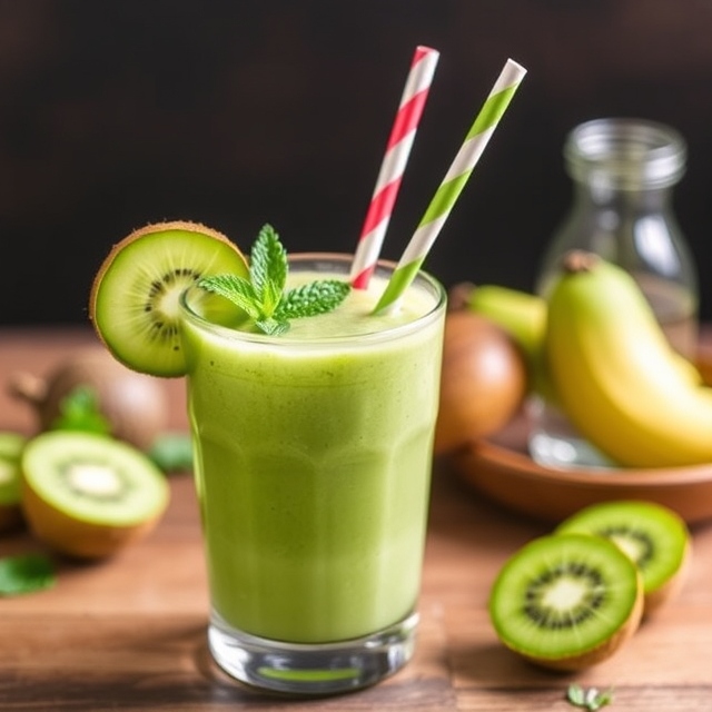 Minty Kiwi & Cucumber Hydration Smoothie