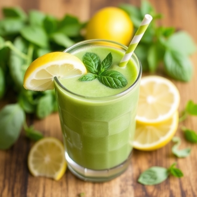 Lemon-Basil Green Smoothie