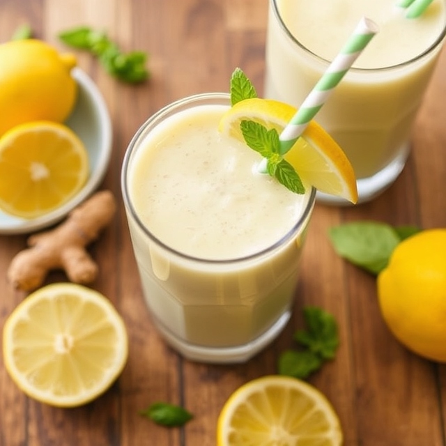 Ginger Lemon Immunity Boost Smoothie