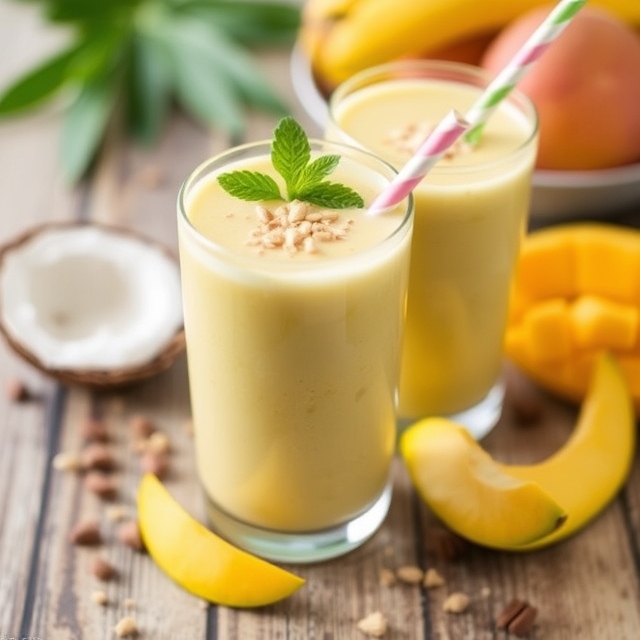 Mango Coconut Energizer Smoothie