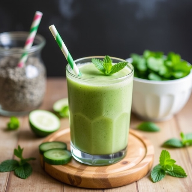 Cucumber Mint Detox Smoothie