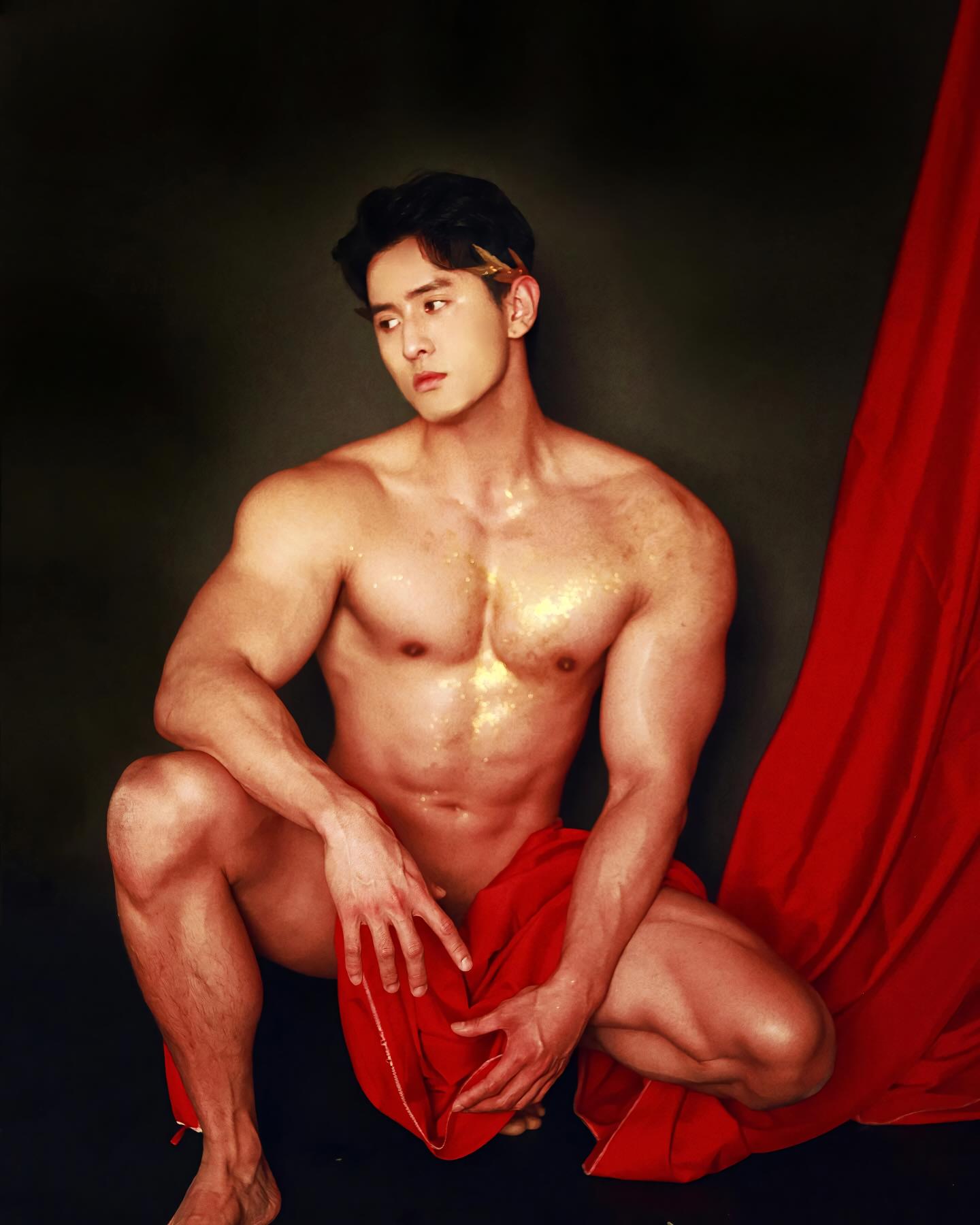 Erotic Gay Handsome Chinese men pose for sexy photos