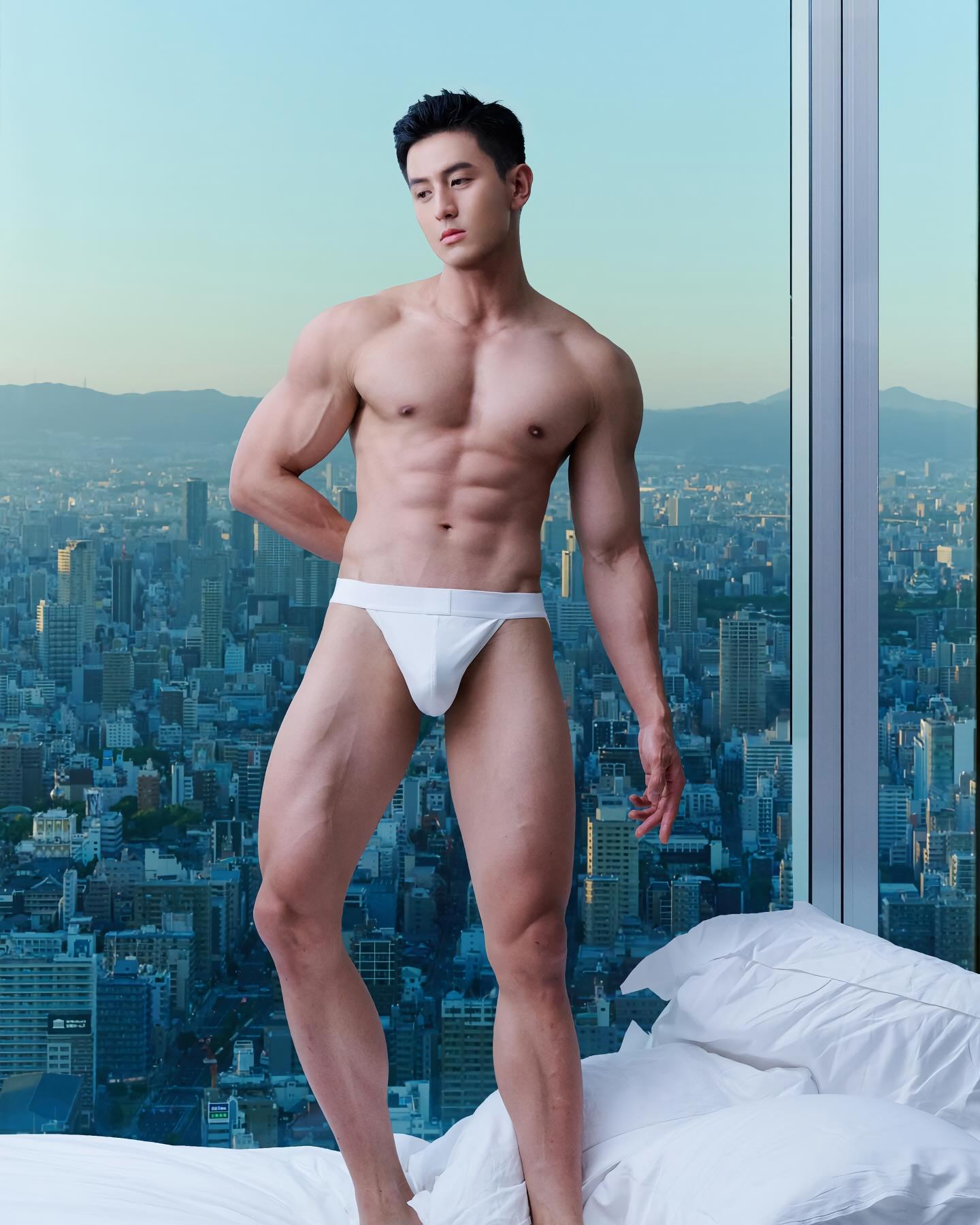 Sex Men Handsome Chinese men pose for sexy photos